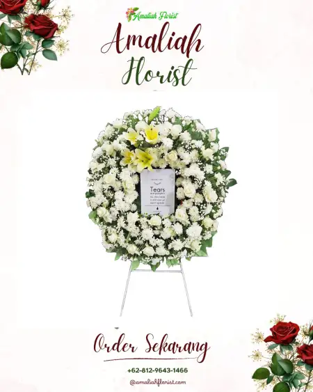 Krans Bunga Duka Metuk